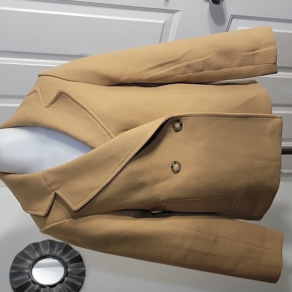 H&M 2 Button Beige  Pea Coat Lightweight Size XS